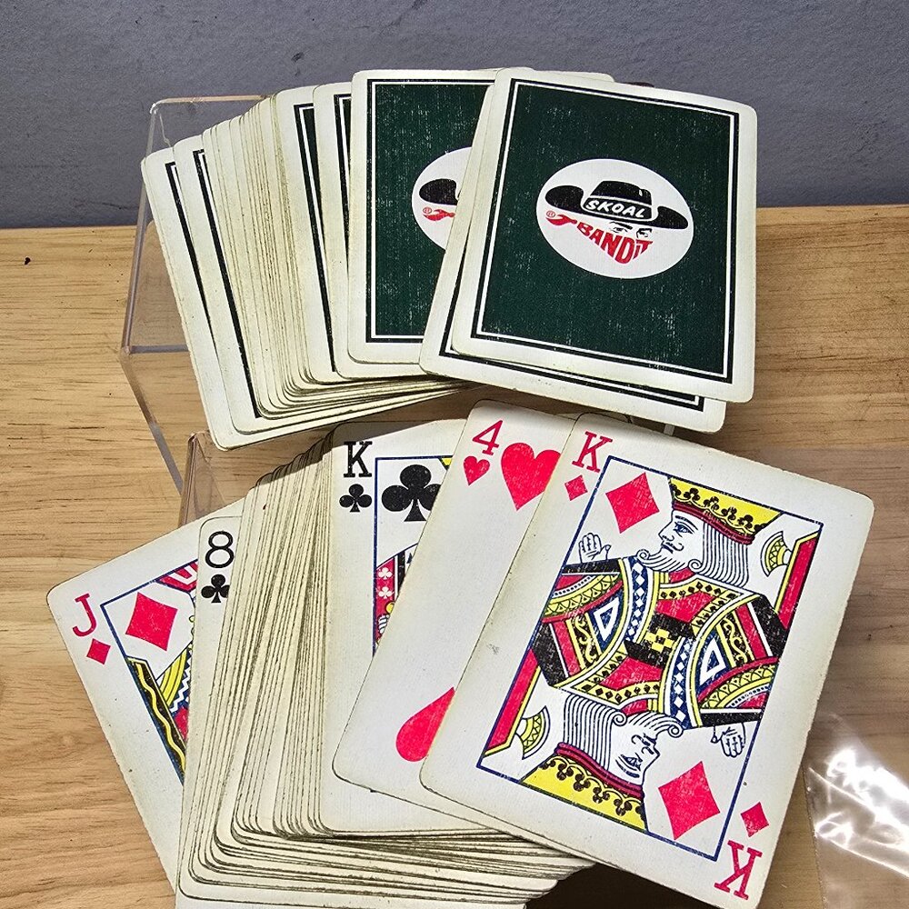 Vintage Skoal Bandit Chewing Tobacco PLAYING CARDS 52 + 4 Jokers
